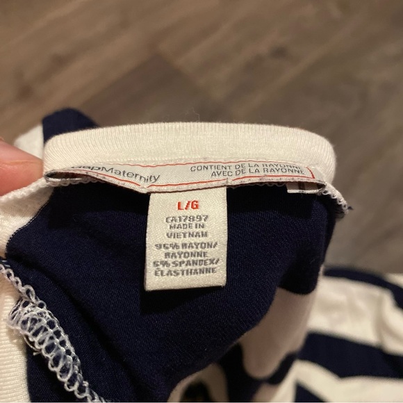 Gap Maternity maxi dress striped twist back - Picture 6 of 8